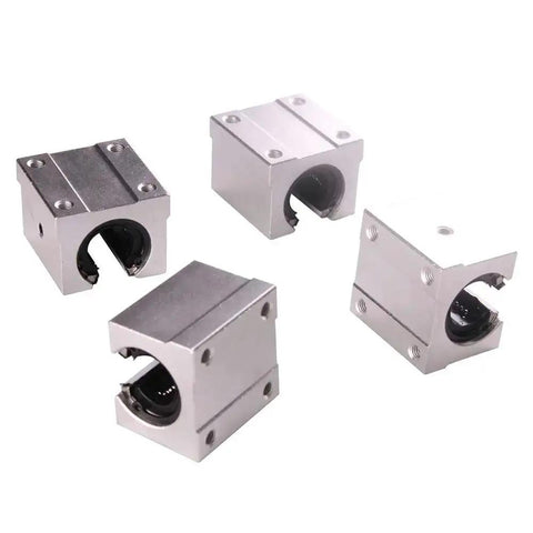 Open Linear Motion Bearing Slide Kit 4 Pack SBR10UU SBR12UU SBR16UU SBR20UU SBR25UU 12mm Linear Sliders for CNC Router and Milling Machines