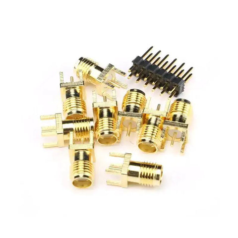 Gold connectors and pin headers for 8 Channel SAR ADC Data Acquisition Module With 16 Bit Resolution And 500 Ksps High Speed module