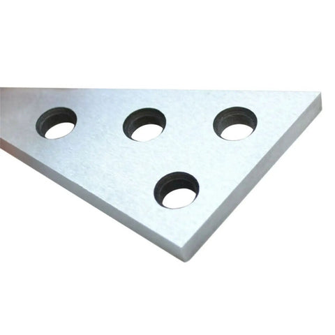 Close-up of Two Pack Precision Angle Block Set For Machinists And Shop Pros With One 30 60 90 Block And One 45 45 90 Block In Hardened Steel Ground