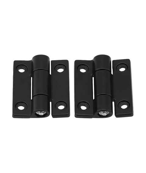 Beefy Ball Bearing Door Hinges Zinc Alloy Adjustable Torque Flat Hinge 360 Degree Rotation For Furniture Cabinets Black