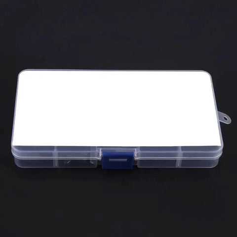 Round Ended Feather Keys Set 140 Piece For Keyways And Fasteners in plastic storage box closed view