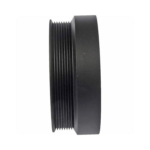 Side view of Ford F-Super Duty 1993 Harmonic Balancer Drop-In Replacement Black Serpentine Drive Belt Keyway 1 Mounting Hole
