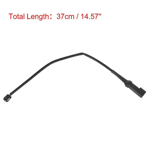 Rear brake pad wear sensor cable for Ford Transit 2015–2018, black braided with two connectors