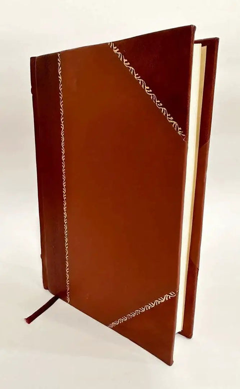 Lathe Work For Beginners A Practical Treatise With Beginner Friendly Instructions For Using The Various Tools And Full Directions For Wood And Metal Leather Bound Classic Edition Antique Brown, side view.