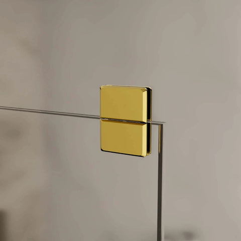 Adjustable Glass To Glass Pivot Hinge For Overhead Transom Frameless Shower Doors Solid Forged Brass With Polished Brass Finish
