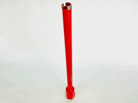1 Inch Diamond Wet Core Drill Bit For Concrete Rebar Asphalt Brick And Masonry With One And A Quarter Inch Threaded Shank 17 Inch Overall Length 14.5 Inch Barrel Depth Heavy Duty Core Bit BLUEROCK Tools Compatible