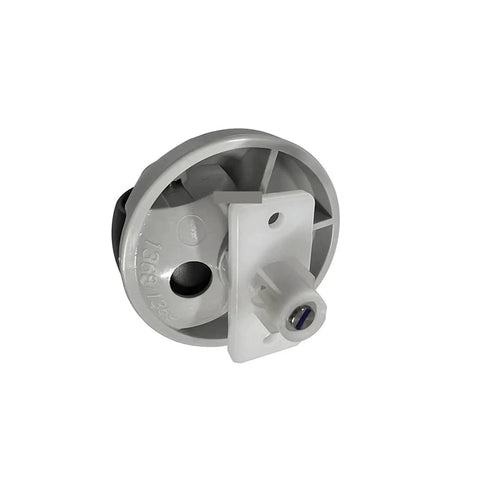 Omni Directional Front Wheel Replacement For Roborock S7 S8 Series Vacuum Cleaners, white and black caster wheel close-up.