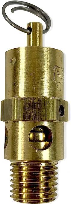 Brass replacement industrial hard-seat safety pressure relief valve with lifting ring, 1/4 in. NPT threads
