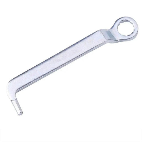 L-shaped wrench tool for Metal Sheet Cutter Double Head Electric Drill Attachment Portable Nibbler for DIY and metal fabrication projects.