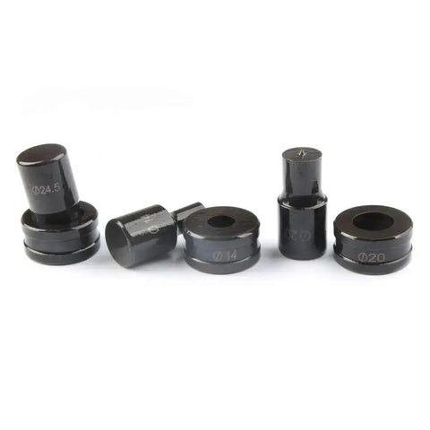 Hydraulic Round Punch Die For CH-70 25mm, Heavy-Duty Punch Tool With Precise Size Range From 4.2mm To 25mm, metal die set on display