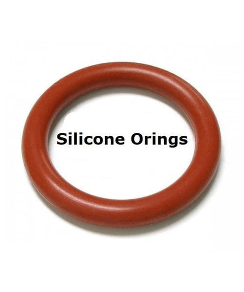Red silicone O-ring, 5/32 in ID, 9/32 in OD, 1/16 in wide, 70A durometer, pack of 20