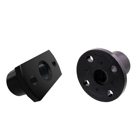 Two black mounting brackets for T10 Lead Screw 400mm with Brass Nut, compatible with Z-axis of 3D Printer and CNC machines