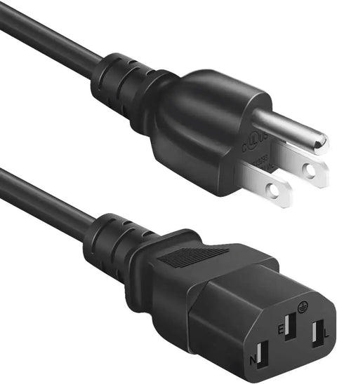 Black 3 Prong Power Cord For 3 Feet AC SVT 18AWG C13 To NEMA 5-15P UL Listed Replacement Cord For Electric Pressure Cookers, Rice Cookers