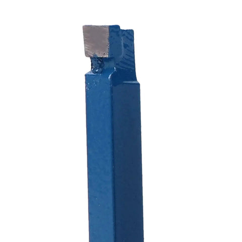 Single tool from 10 Pack Quarter Inch Metal Lathe Cutting Tools With Carbide Tips C6 Bits For Turning Boring And Chamfering, side view.