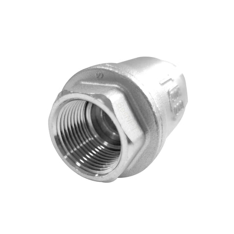3/4 in NPT stainless steel spring check valve, inline one-way water valve for wells and pumps