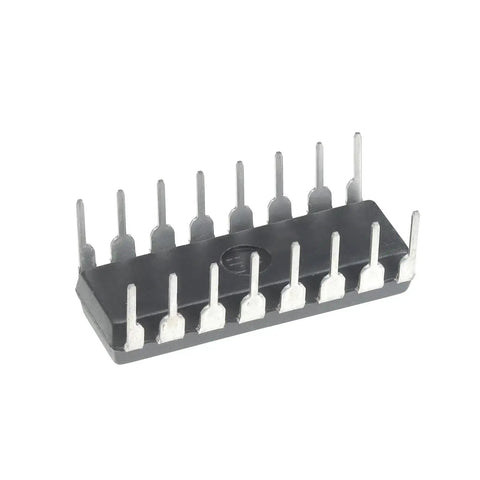 L293 L293D Four Channel Motor Driver IC for Arduino DIY, DIP16 chip for stepper and DC motors, 4.5V to 36V pack of 10, angled view.