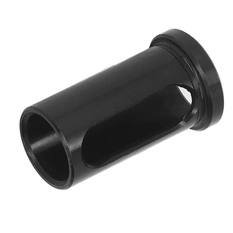 Side view of black alloy steel CNC lathe reducer sleeve, metalworking tool