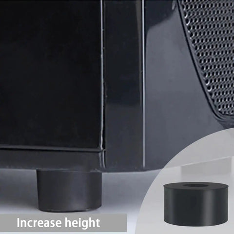 Furniture leg with 12 Pack Thick Rubber Spacers 1 Inch Outer Diameter 3/8 Inch Inner Diameter 1/2 Inch Thick Anti Vibration Washers