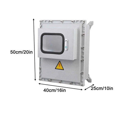 Outdoor Waterproof Cast Aluminum Junction Box Housing With Viewing Window IP66 Explosion Proof Exterior Electrical Box