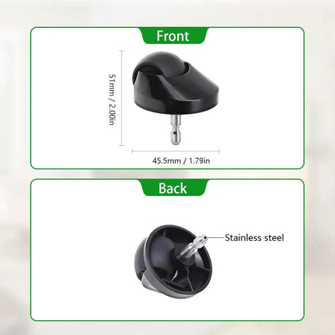 Replacement Front Wheel Caster 2 Pack For iRobot Roomba 500 600 700 800 900 Series E I J Models, front and back view