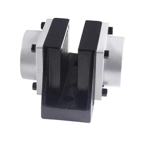 DBZ-20 pneumatic disc brake cylinder, side view; black body with silver end caps