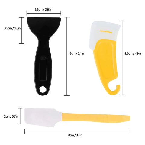 Must-Have Resin Cleanup Kit With 10 Silicone Spatulas And Plastic Scrapers For UV Resin 3D Printers, three tools dimensions