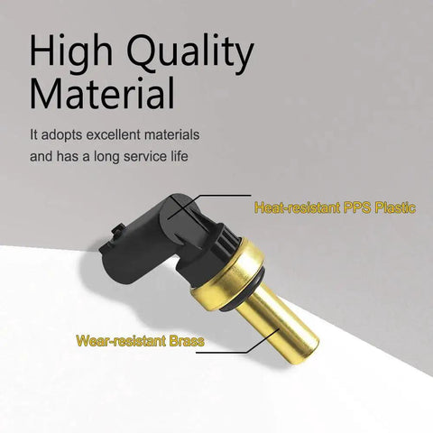OE Style Engine Coolant Temperature Sensor Replacement For GM Chevrolet Cruze Sonic Trax Volt Encore And ELR 55563530 55591401 SU13821 with heat-resistant PPS plastic and wear-resistant brass