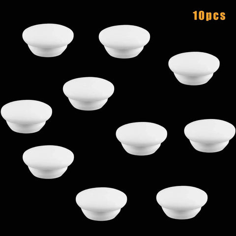 White Hole Plug Set Of 10 For 10mm To 10.5mm Holes Snap In Locking Button Plugs Sealing Tube Plugs Made From Temperature Resistant Plastic
