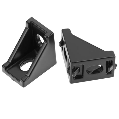 Black Aluminum Extrusion Profile Connector Kit For 20S 2020 Series corner brackets