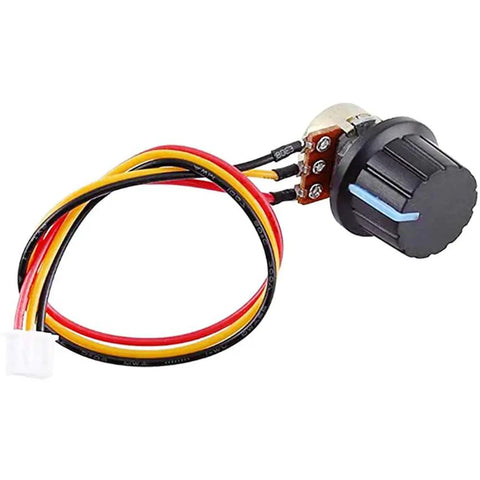 DC Motor Controller Beast For 12V 24V 36V 48V High Power Drive Module with wiring and adjustable knob, auto fuse protection for RC cars