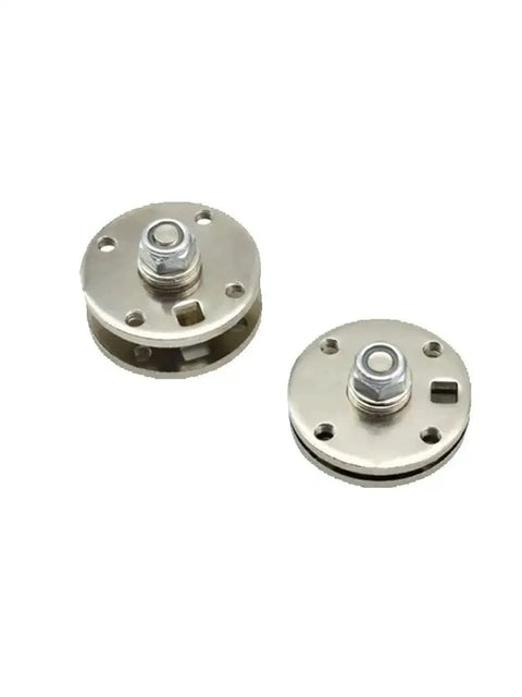 Circular disk damper hinge with M8 stud, 5 Nm torque, 360° rotation, metal finish, 2 pcs, Amazon
