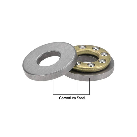 uxcell F4-10M thrust ball bearings, chrome steel, 4x10x4 mm, single direction, 5 pcs