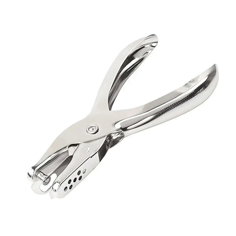Handheld 6mm Circle Hole Punch Single Hole Puncher Metal Craft Punch Tool With Handy Non Slip Grip 8 Sheets Capacity