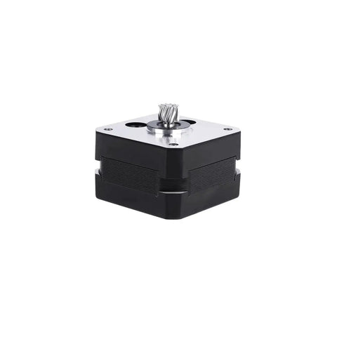 Hi 42-26 Extrusion Motor For 3D Printers Official Original Replacement Part showing side view of black and silver stepper motor