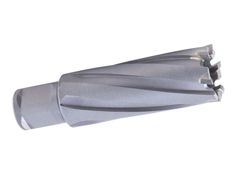 Premium Carbide Tipped Annular Cutter 1 Inch Diameter 2 Inch Depth Of Cut For Steel With Three Quarters Inch Weldon Shank ACTOOL