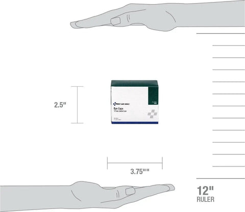 Non Sterile Eye Cups For Eye Wash 10 Pack Ideal For Standalone First Aid Or Refilling Your First Aid Kit size guide illustration