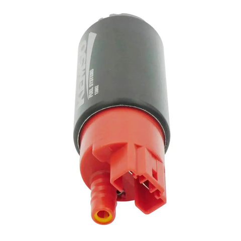 OEM Replace Intank Fuel Pump for 38mm Body Diameter, Beefed-Up 200 LPH Flow, Ethanol and Gasoline Compatible, red connector
