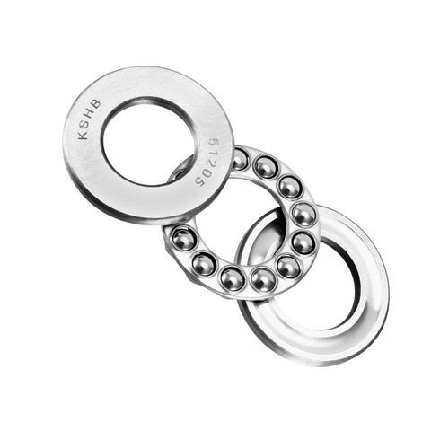uxcell 51205 thrust ball bearings, chrome steel, 25x47x15 mm, ABEC3, single-row, 2 pcs