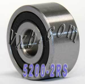 5200-2RS Bearing Angular Contact Sealed 10x30x14.3 - VXB Ball Bearings