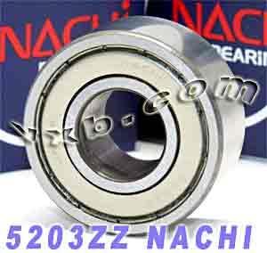 5203ZZ Nachi 2 Rows Angular Contact Bearing 17x40x17.5 Bearings - VXB Ball Bearings