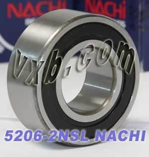 5206-2NSL Nachi 2 Rows Angular Contact Bearing 30x62x23.8 Bearings - VXB Ball Bearings