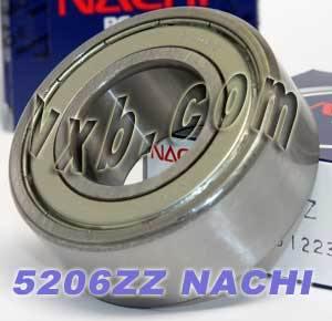 5206ZZ Nachi 2 Rows Angular Contact Bearing 30x62x23.8 Bearings - VXB Ball Bearings