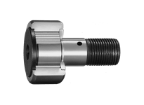 CF12VBUU Metric Cam Follower Sealed Ball Bearing Hex Head Single Pack Full-Complement High Carbon Steel Cylindrical Outer Ring M12x1.5 Stud 30x14 mm CF-B Series