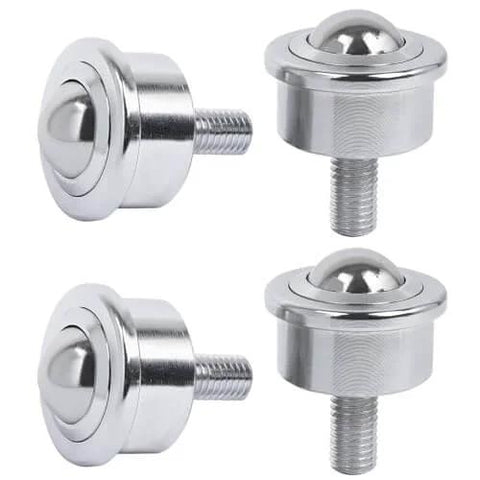 5/8 Inch Roller Ball Transfer Units M8 Stud Mounted Heavy Duty Ball Transfers with Bearing Steel Ball and Carbon Steel Housing Set