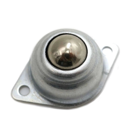 Close-up of 5/8 Inch Swivel Ball Caster Roller Transfers Set of 6 Hardened Steel Ball Units Screw Mounted