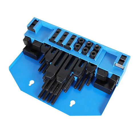Pro Series 58 Piece T Slot Hold Down Clamp Clamping Kit For Bridgeport Mill Setup One Half Inch Slot And Three Eighths Inch Studs