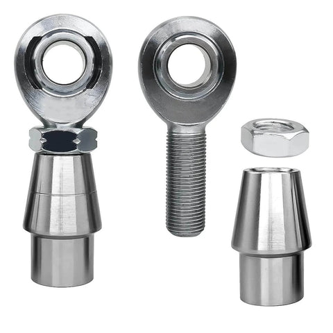 5/8 Heim Joints Rod End Kit with Right and Left Hand Threads, .625 Chromoly Panhard Joints Set with Jam Nuts and Tube Adapters