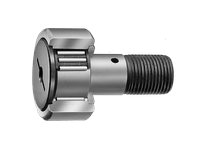 Side view of Standard Inch CR8 Cam Follower Caged Screwdriver-Slot Shielded High-Carbon Steel Cylindrical Outer Ring