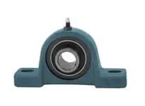 Front view of a 1-1/4 in Heavy Set Screw Expansion Pillow Block Bearing Single Unit - Expansion Type Shaft Mount for sealed ball bearings