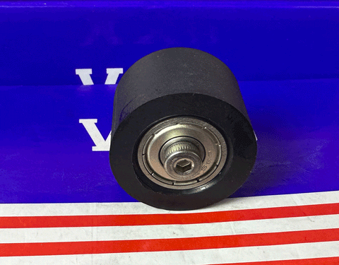 PUT635ZZ 30x20 C1 L9 Shield Bearing with Black Polyurethane with M4 Threaded Stud